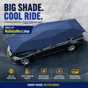 Car Sunshade Umbrella Sunscreen Tent Home Courtyard Parking Lot Fully Automatic Car Sunshade Umbrella Mobile Car Tent parts
