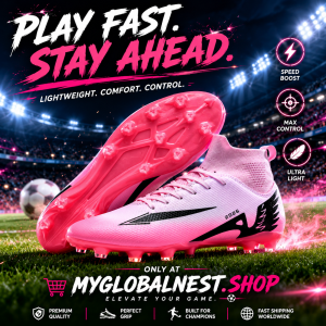Fashion Unisex Football Boots Cleats Non-Slip Training Sneakers Lightweight Men's Outdoor Sock Soccer Shoes