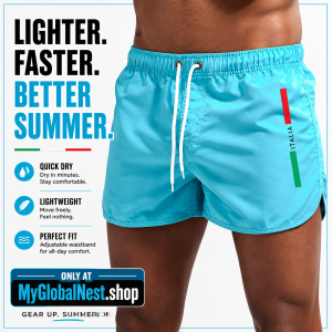 New men's quick-drying beach shorts fitness shorts summer swimwear leisure sports men's swimming board tide beach