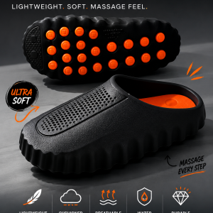 Men's Massage Slippers Indoor Outdoor Sandals Beach Comfortable Soft Slides Clogs Casual Shoes Men Women Home Summer Slippers