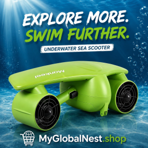 GCAMOLECH 600W Electric Underwater Scooter Dual Motor Sea Scooter Diving Equipment Under Water Scooter for Swimming Pool Gifts