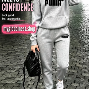 Fall Winter Womens Outfits Street Casual Hooded Sweatshirts Outdoors Sports Jogging Clothing Hot Sales Single Piece Hoodie Pants